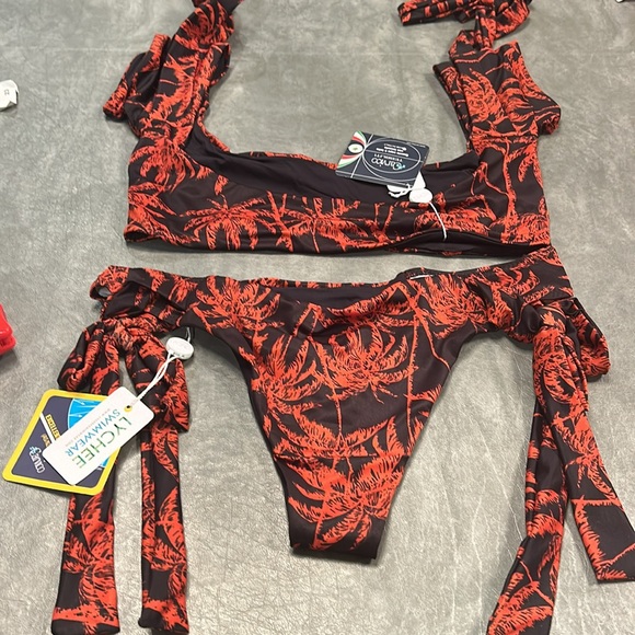 Lychee Red And Black Bikini - Picture 3 of 4